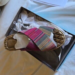 Lifestride Positive Cork Wedge Sandals, Size 8